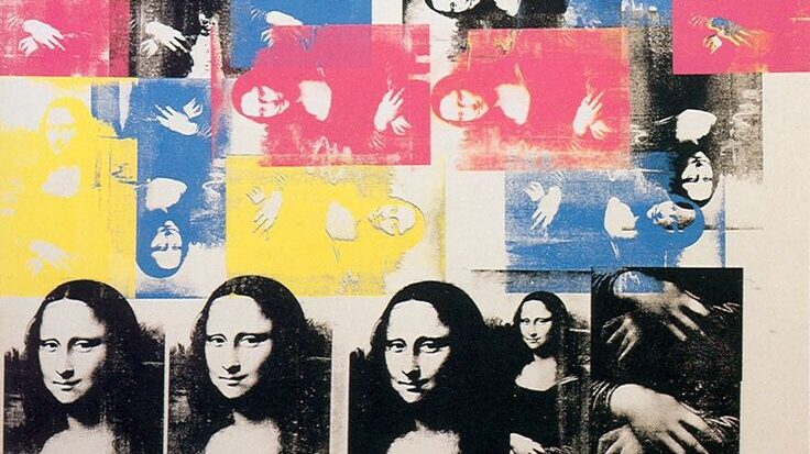 Colored - Mona - Lisa - Warhol
